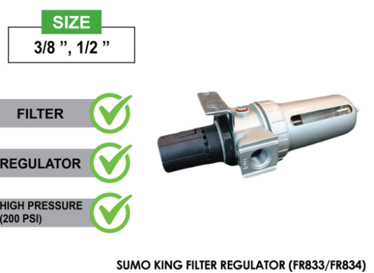 SUMO KING FILTER REGULATOR (FR833/FR834)